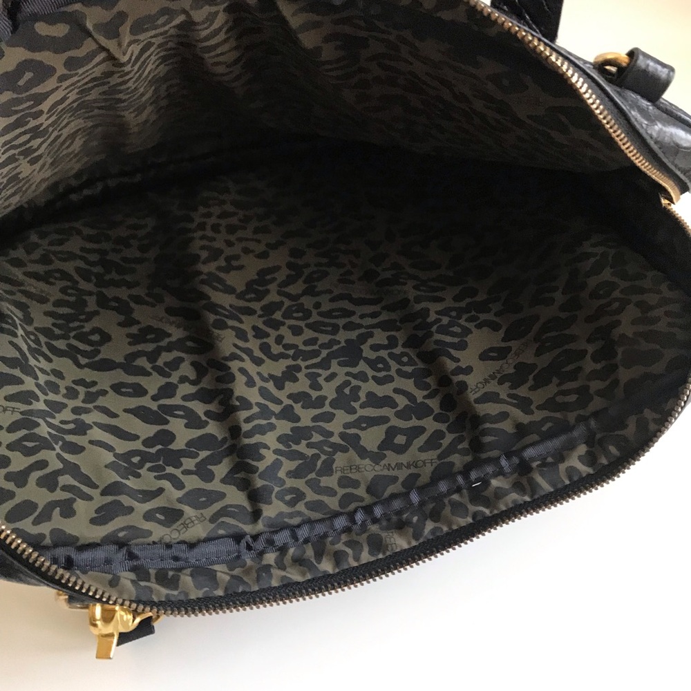 Rebecca Minkoff Black Snakeskin Laptop Bag - Picture 5 of 9